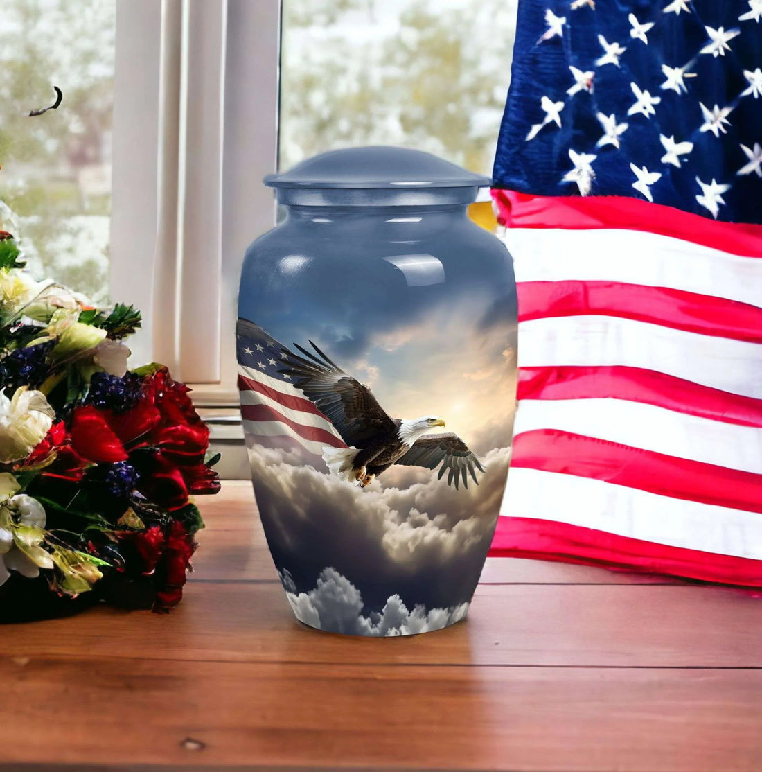 Eagle Memorial Cremation Urn for Human Ashes - Urn for Men