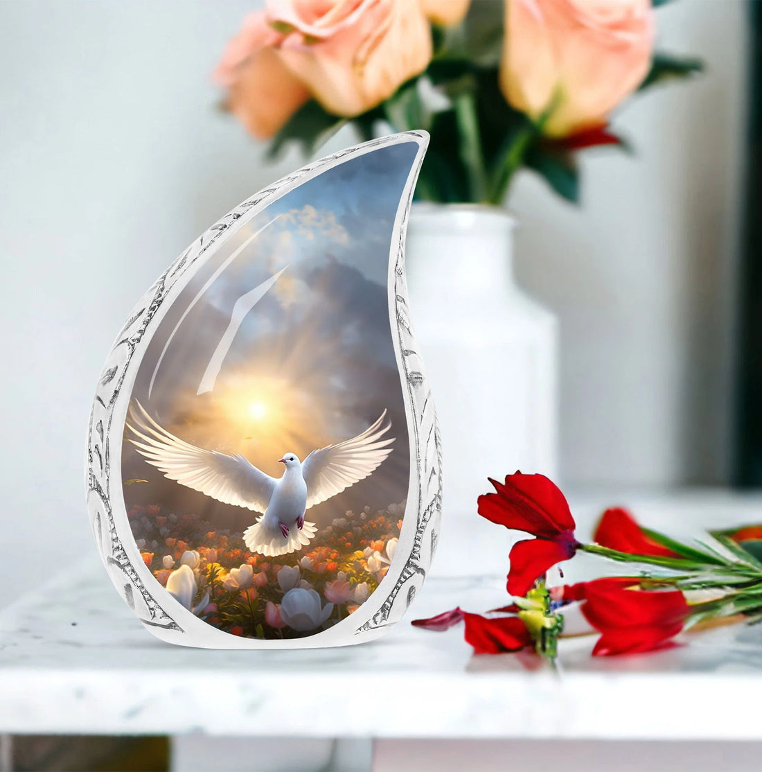 Dove Cremation Urn for Human Ashes - Premium Urn