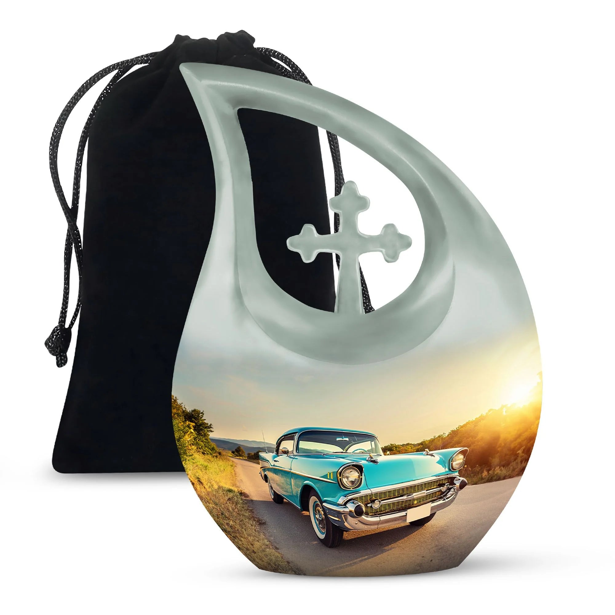 Vintage Classic 1957 Car Urn - Unique Tribute To Dad Ashes