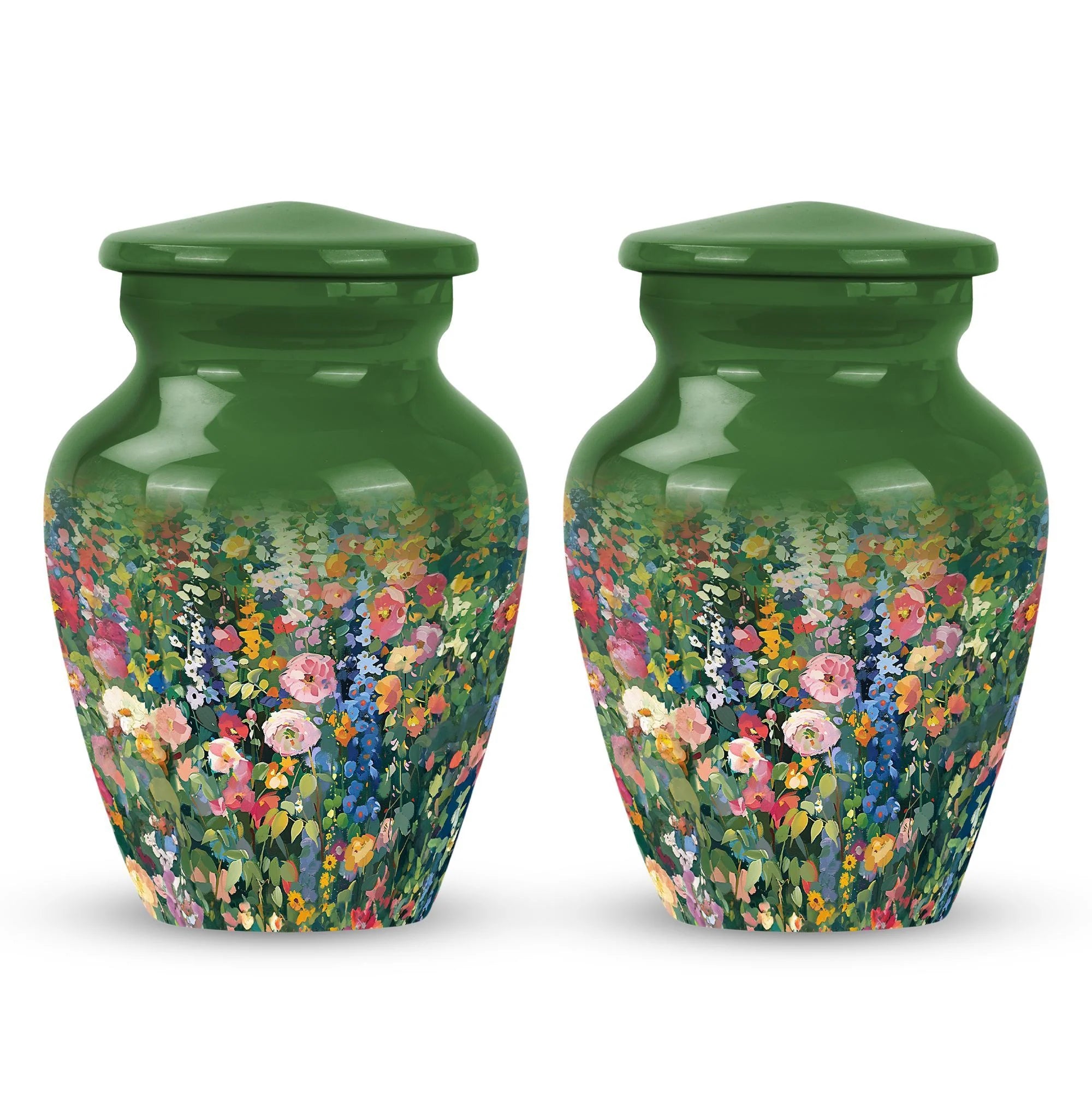 Dignified Remembrance Flowers Urn: Memorial Cremation Repository