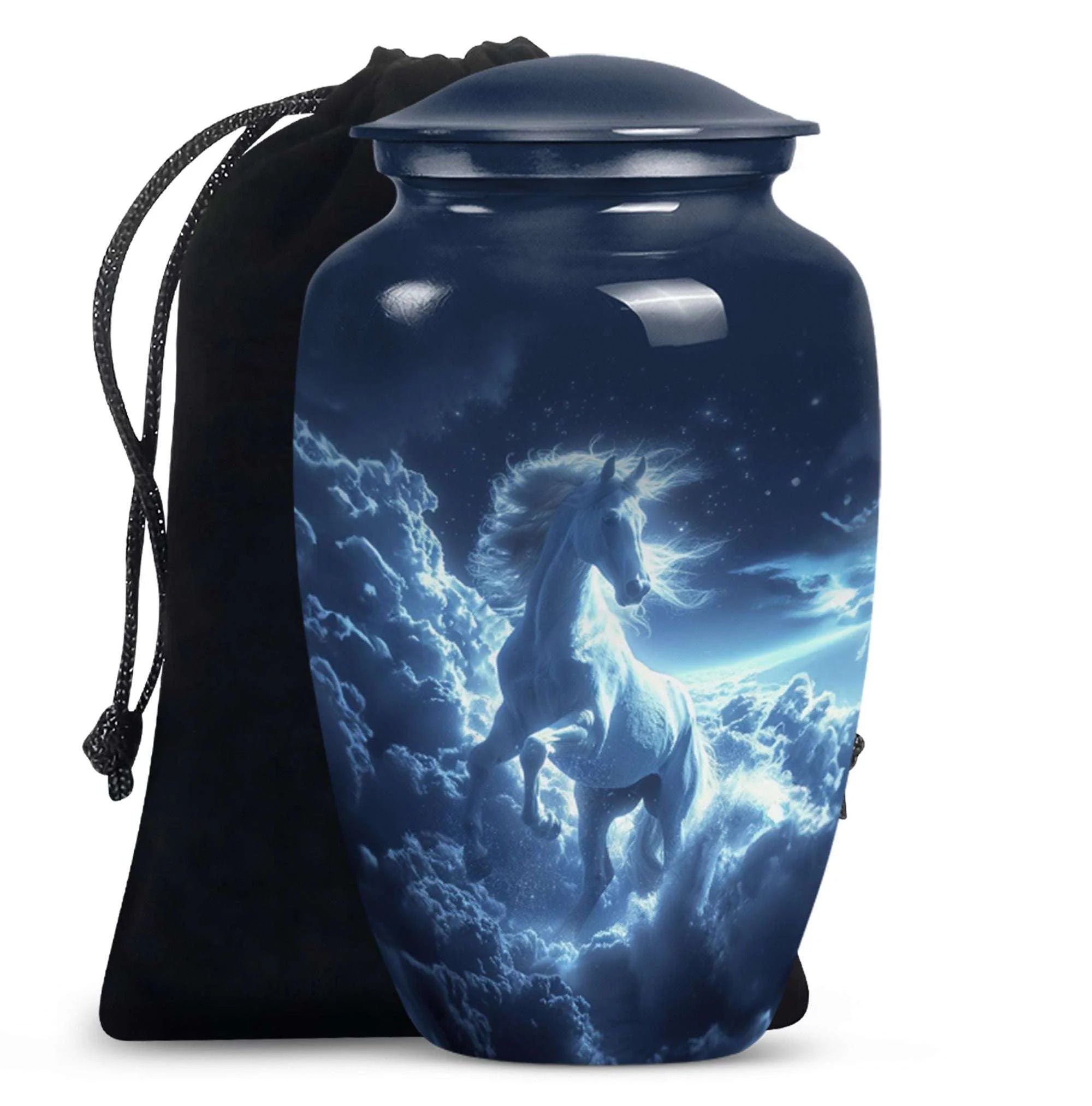 Horse-themed Memorial Urn