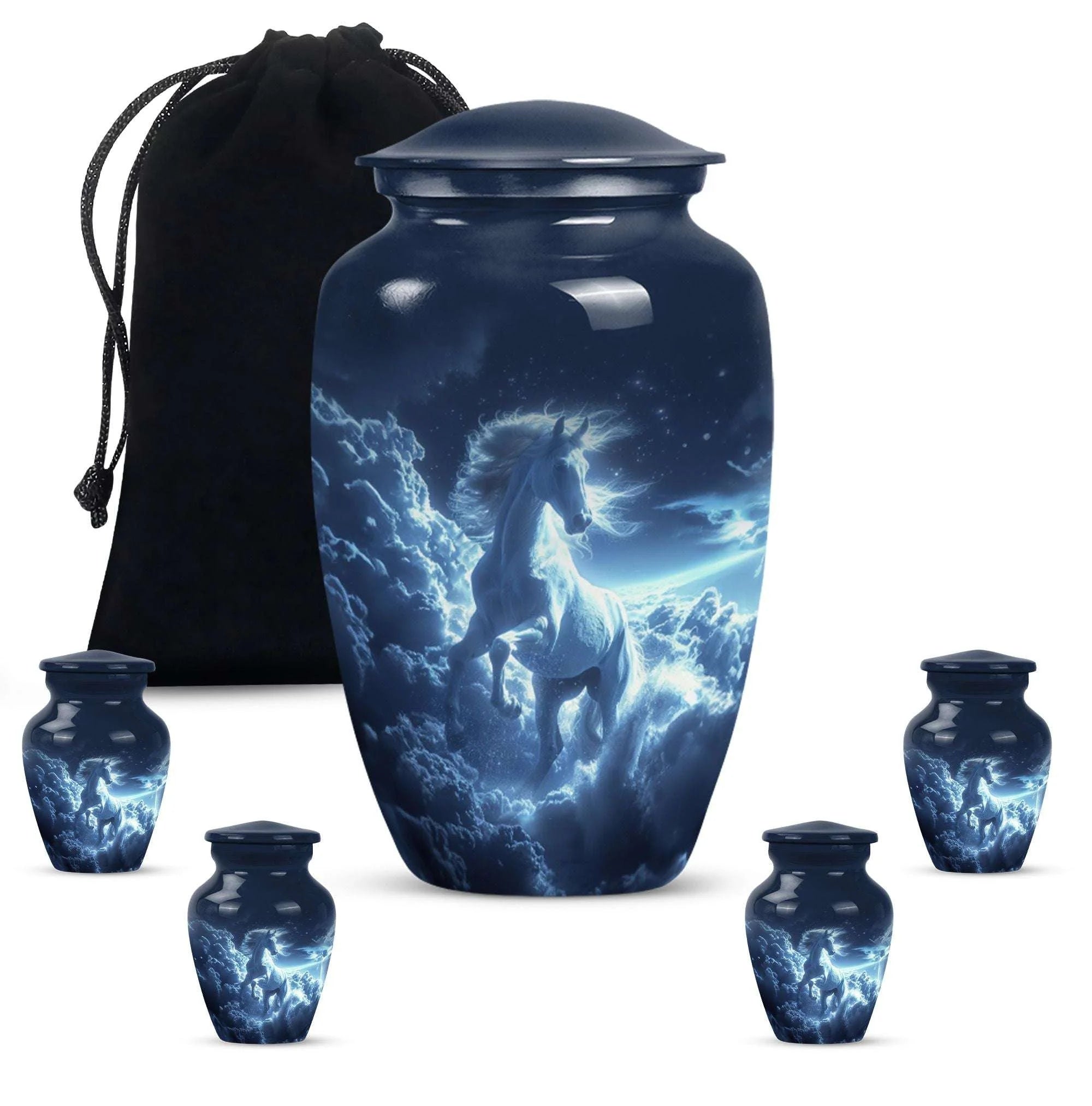 Horse-themed Memorial Urn