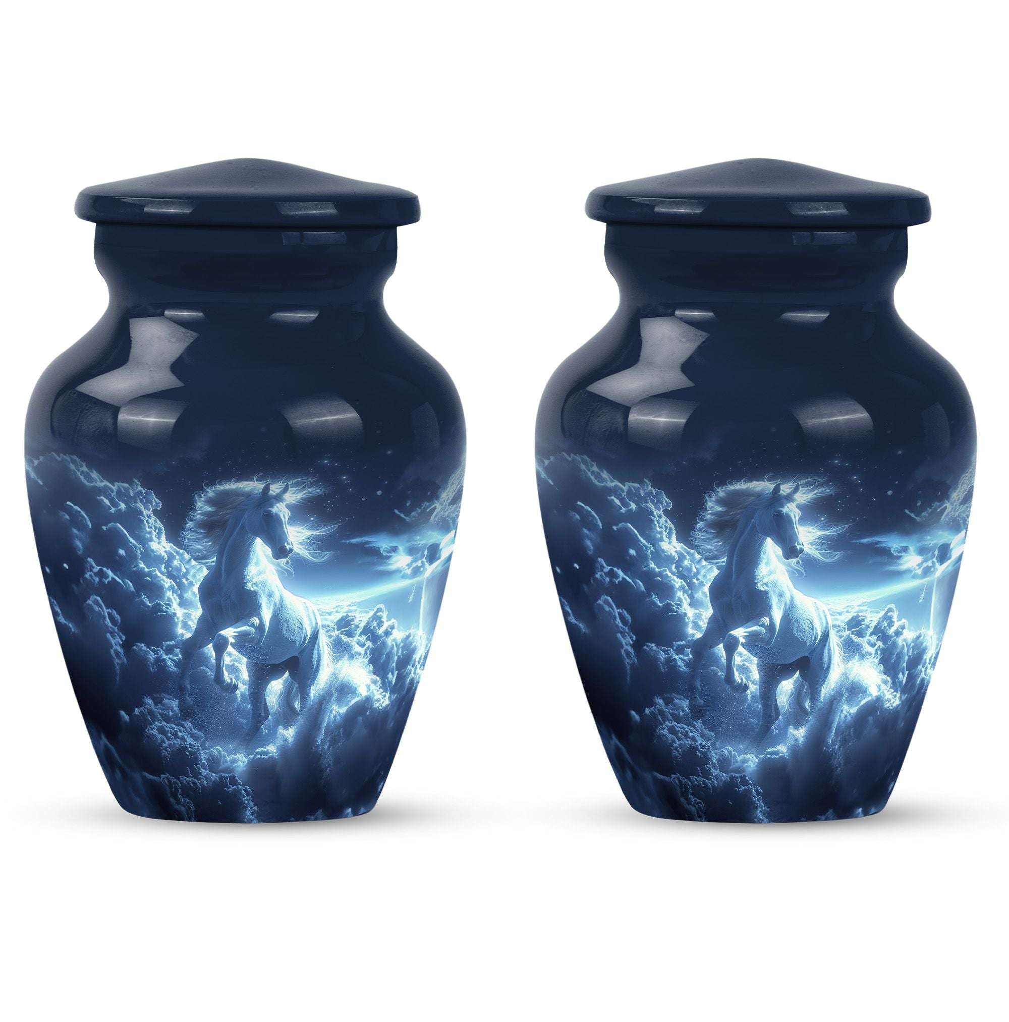 Horse-themed Memorial Urn