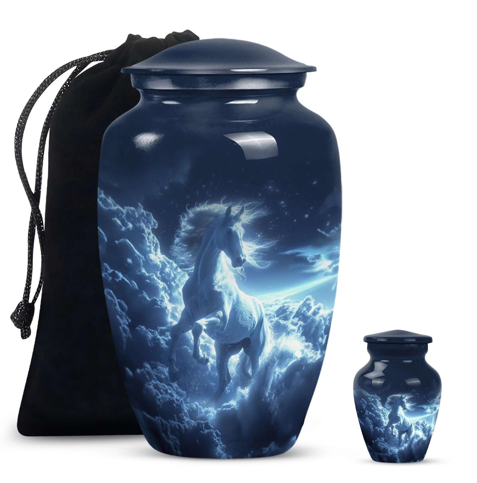 Horse-themed Memorial Urn