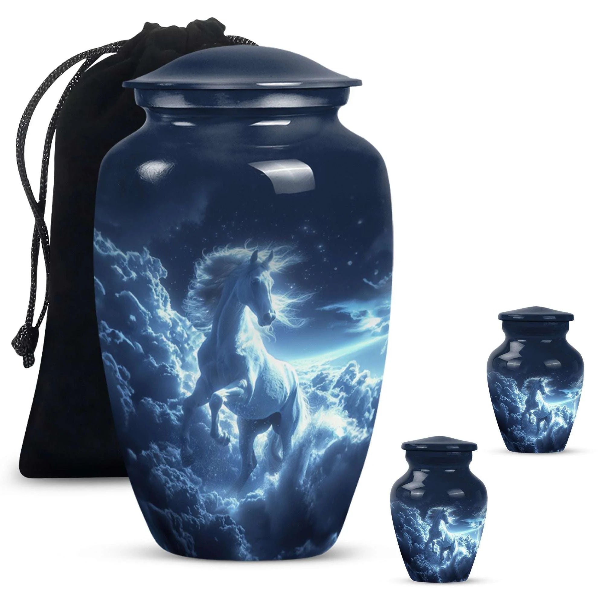 Horse-themed Memorial Urn