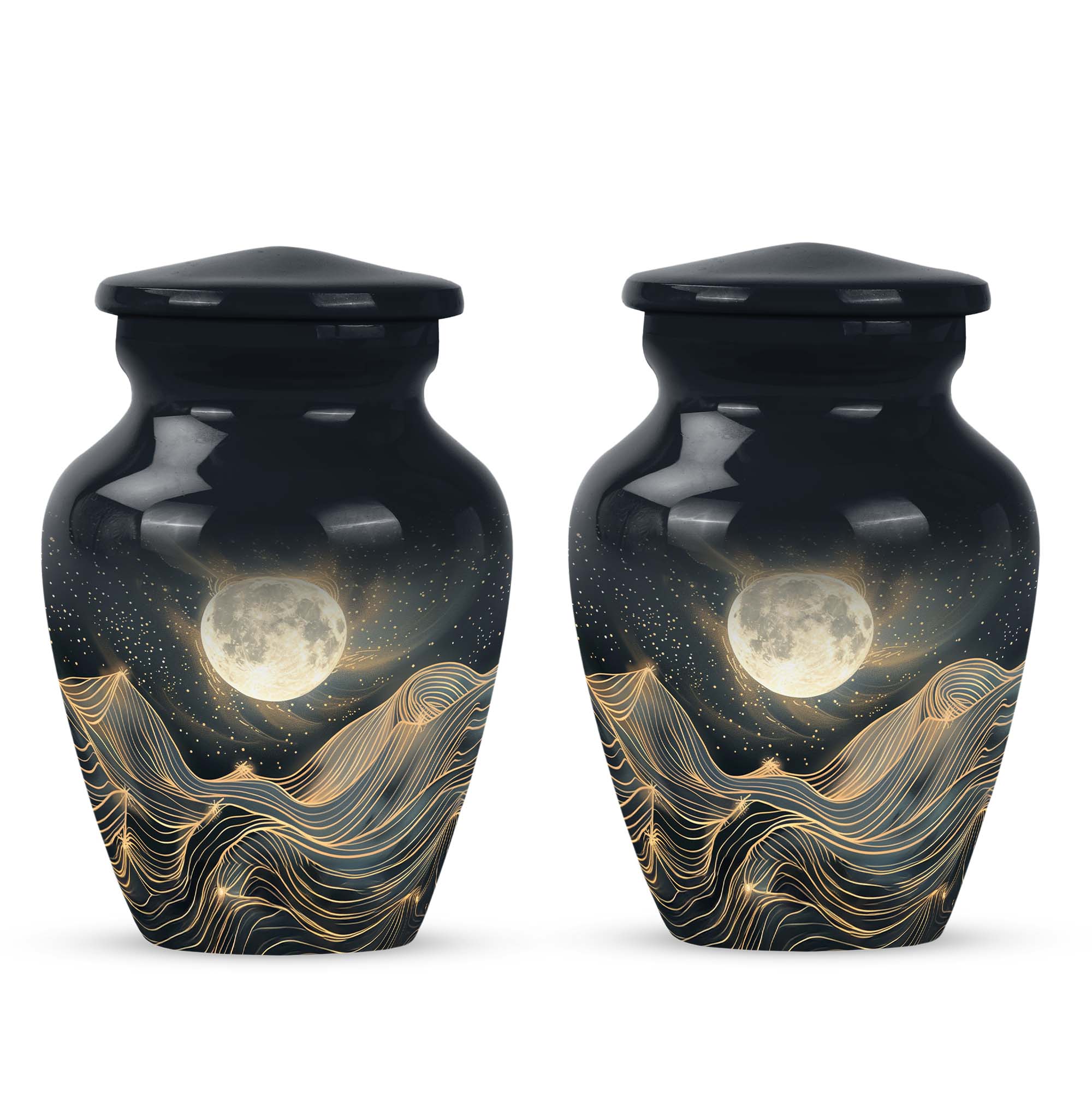 Lunar Homage - An Elegant And Lasting Memorial Urn