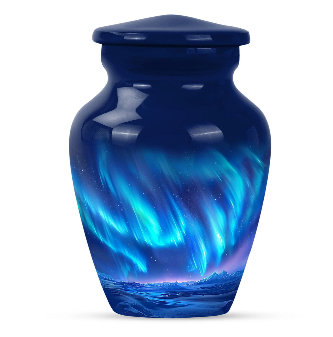 Northern Lights Rhapsody: Classic Memorial Burial Urn