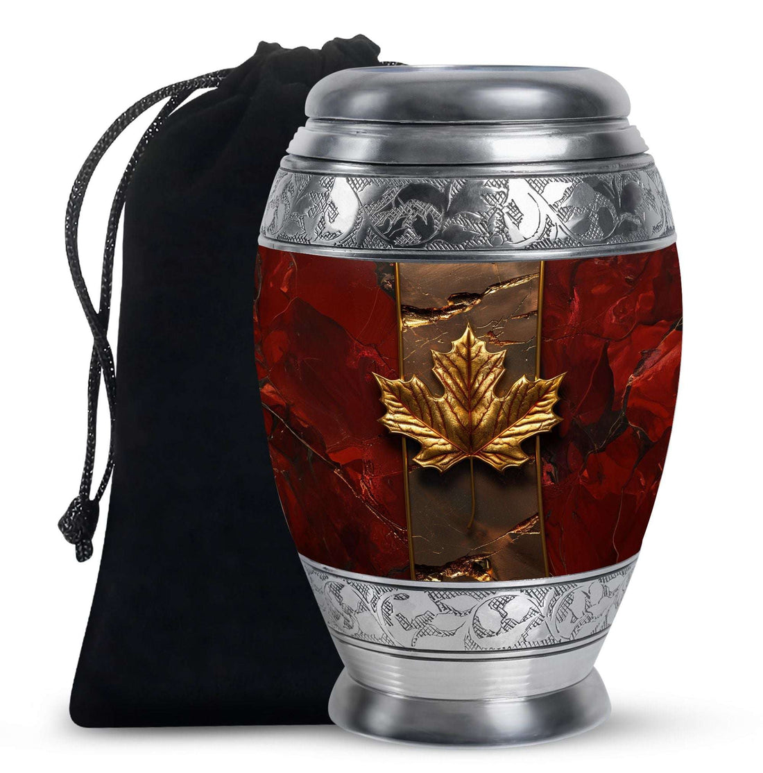 Maple Leaf Cremation Urns For Ashes - Abstract Funeral Urn For Mom
